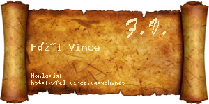 Fél Vince névjegykártya