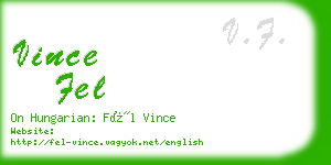 vince fel business card